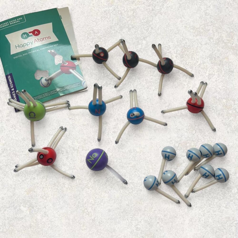 Educational Happy Atoms Magnetic and Digital Learning 3D Chemistry Set